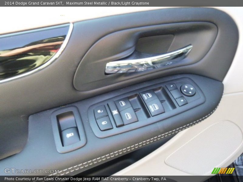 Maximum Steel Metallic / Black/Light Graystone 2014 Dodge Grand Caravan SXT