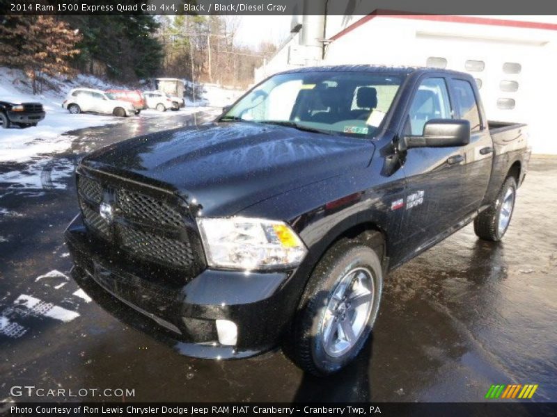 Black / Black/Diesel Gray 2014 Ram 1500 Express Quad Cab 4x4