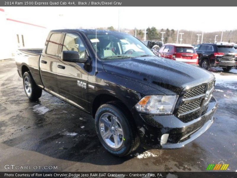 Black / Black/Diesel Gray 2014 Ram 1500 Express Quad Cab 4x4
