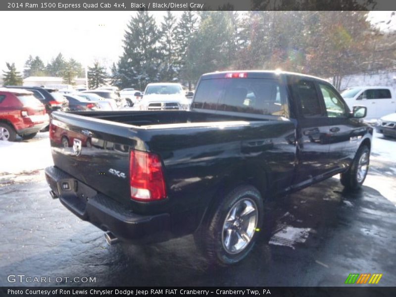 Black / Black/Diesel Gray 2014 Ram 1500 Express Quad Cab 4x4