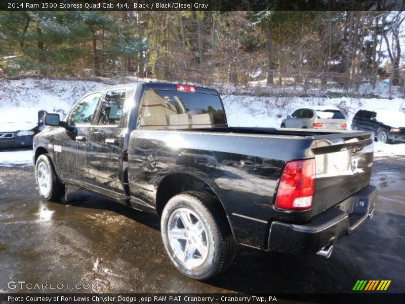Black / Black/Diesel Gray 2014 Ram 1500 Express Quad Cab 4x4