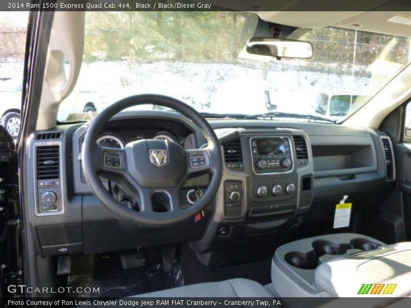 Black / Black/Diesel Gray 2014 Ram 1500 Express Quad Cab 4x4