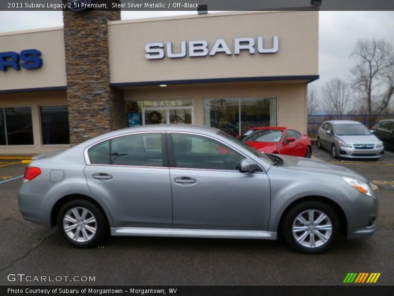 Steel Silver Metallic / Off-Black 2011 Subaru Legacy 2.5i Premium