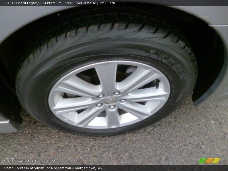 Steel Silver Metallic / Off-Black 2011 Subaru Legacy 2.5i Premium