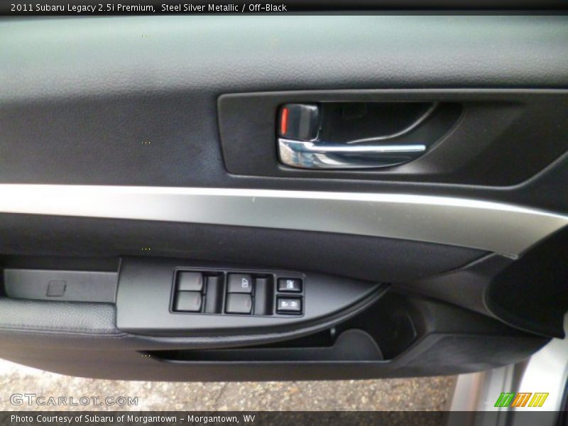Steel Silver Metallic / Off-Black 2011 Subaru Legacy 2.5i Premium