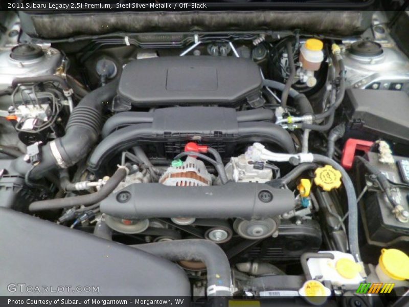 Steel Silver Metallic / Off-Black 2011 Subaru Legacy 2.5i Premium