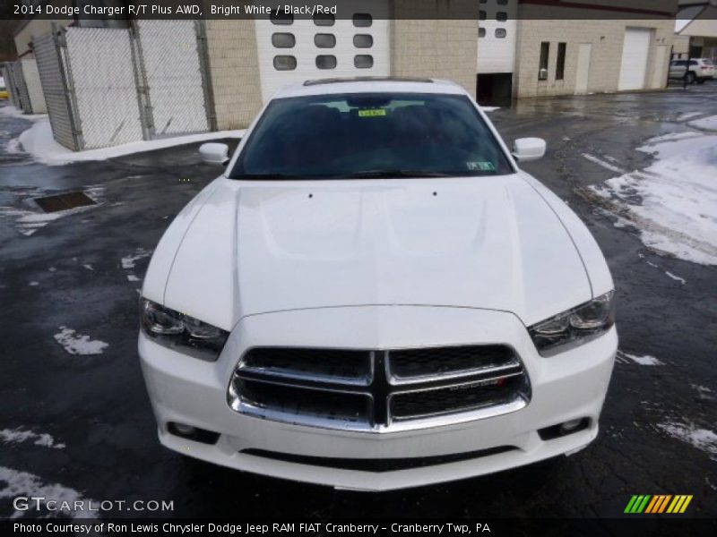 Bright White / Black/Red 2014 Dodge Charger R/T Plus AWD