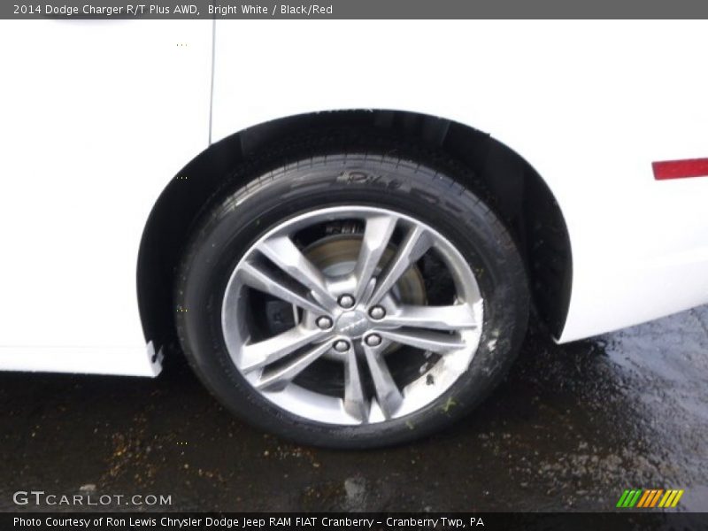 Bright White / Black/Red 2014 Dodge Charger R/T Plus AWD