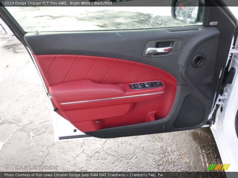 Bright White / Black/Red 2014 Dodge Charger R/T Plus AWD