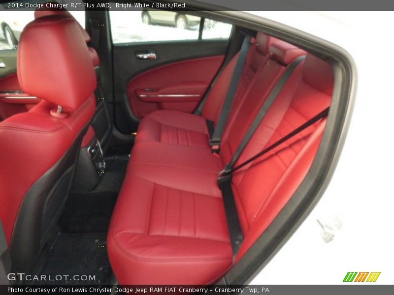 Bright White / Black/Red 2014 Dodge Charger R/T Plus AWD