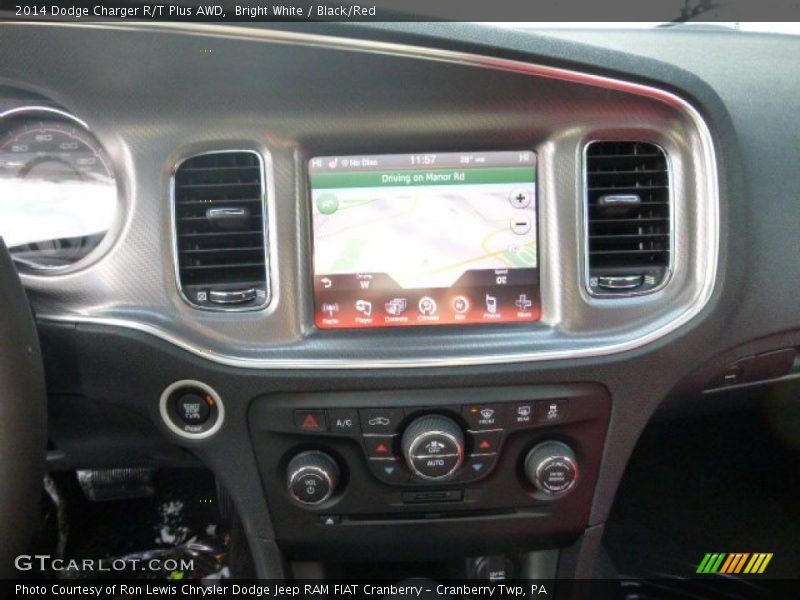 Bright White / Black/Red 2014 Dodge Charger R/T Plus AWD