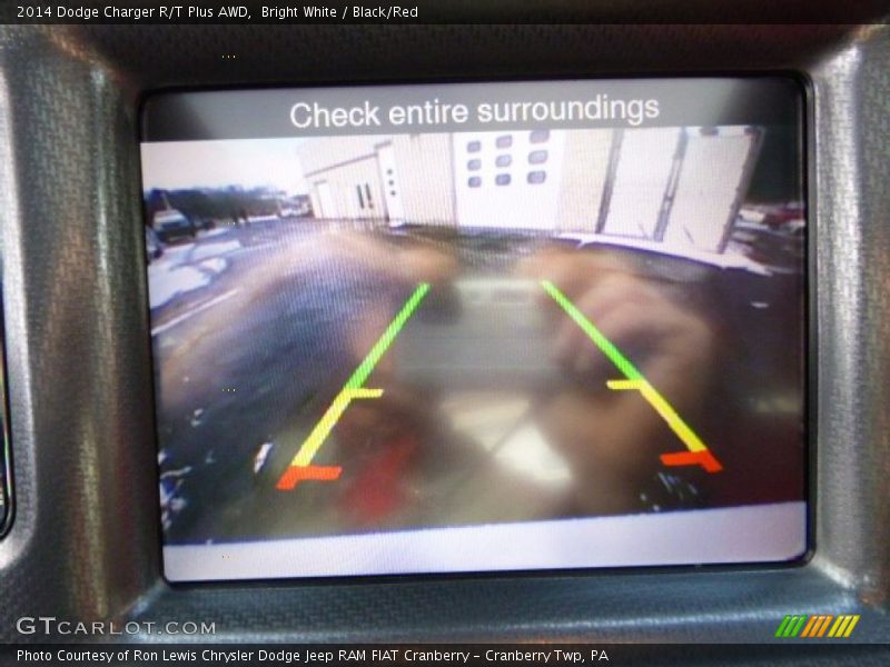 Bright White / Black/Red 2014 Dodge Charger R/T Plus AWD