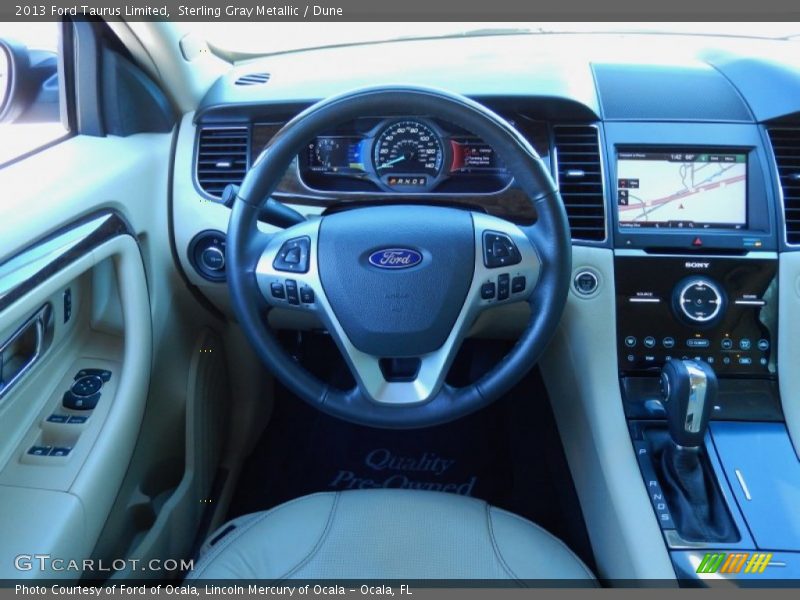 Sterling Gray Metallic / Dune 2013 Ford Taurus Limited