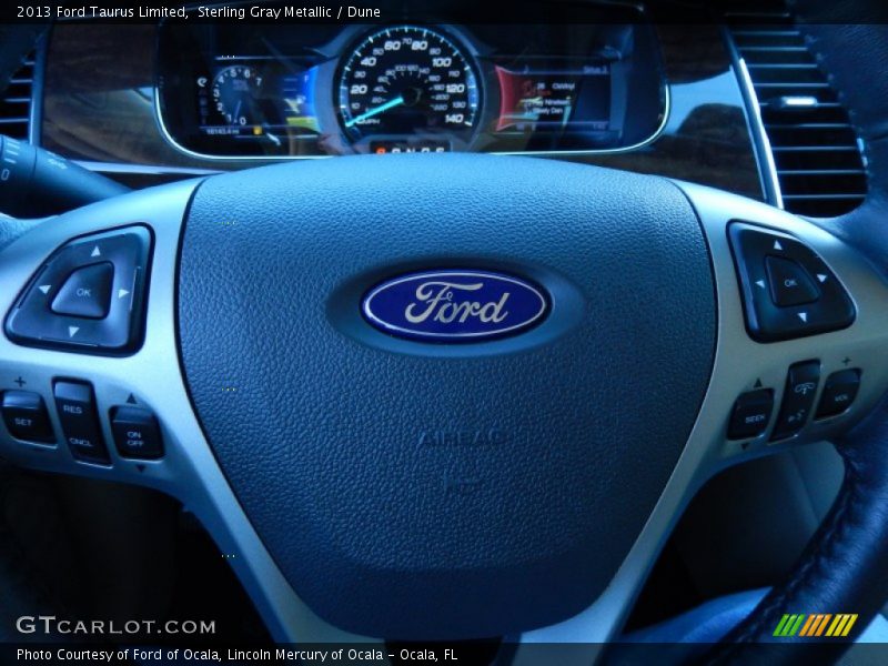 Sterling Gray Metallic / Dune 2013 Ford Taurus Limited