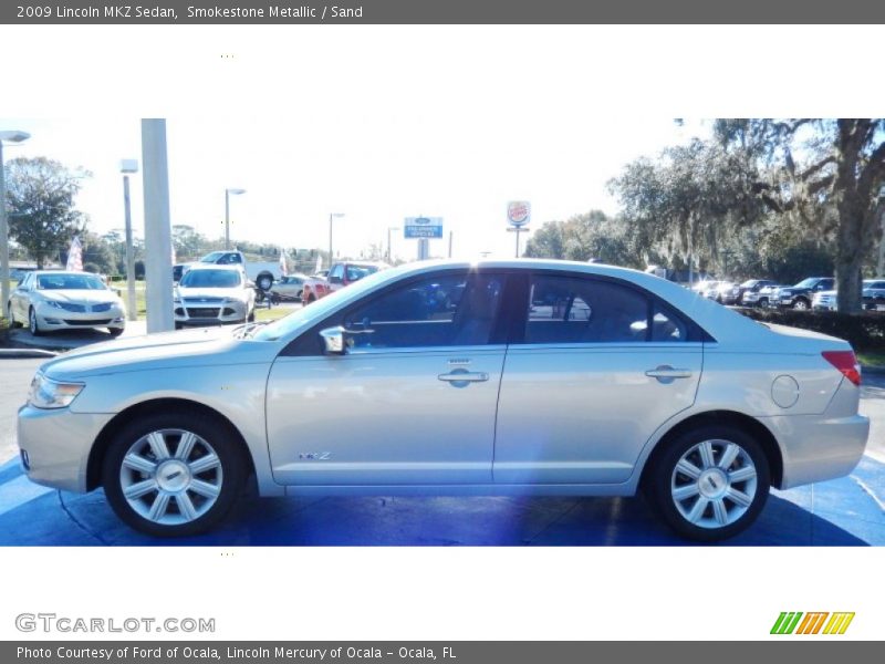Smokestone Metallic / Sand 2009 Lincoln MKZ Sedan