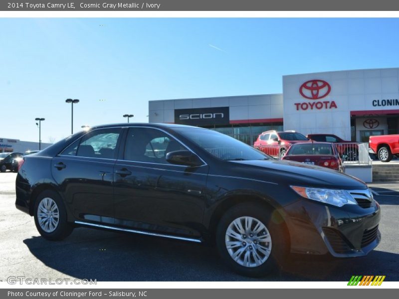 Cosmic Gray Metallic / Ivory 2014 Toyota Camry LE