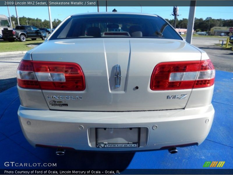 Smokestone Metallic / Sand 2009 Lincoln MKZ Sedan