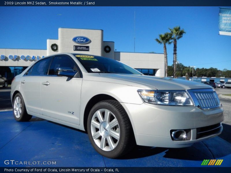 Smokestone Metallic / Sand 2009 Lincoln MKZ Sedan