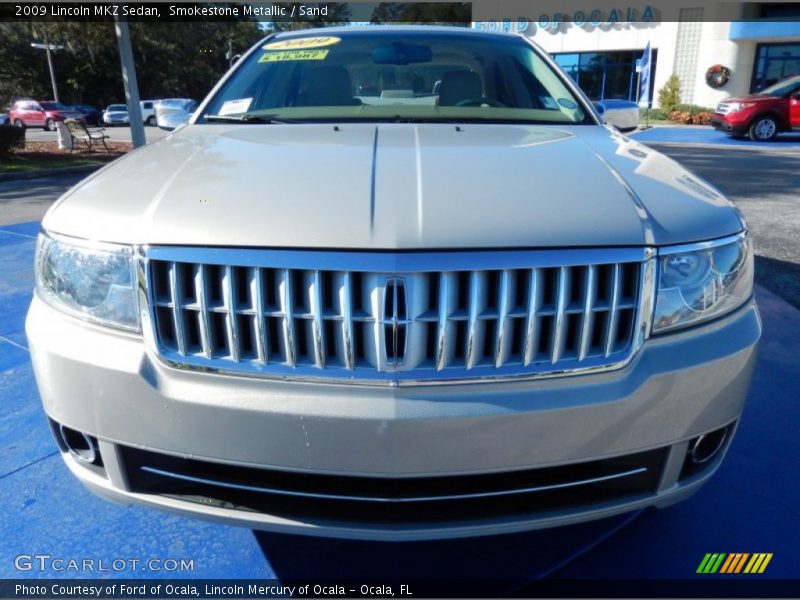 Smokestone Metallic / Sand 2009 Lincoln MKZ Sedan
