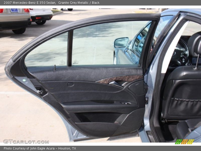 Granite Grey Metallic / Black 2007 Mercedes-Benz E 350 Sedan