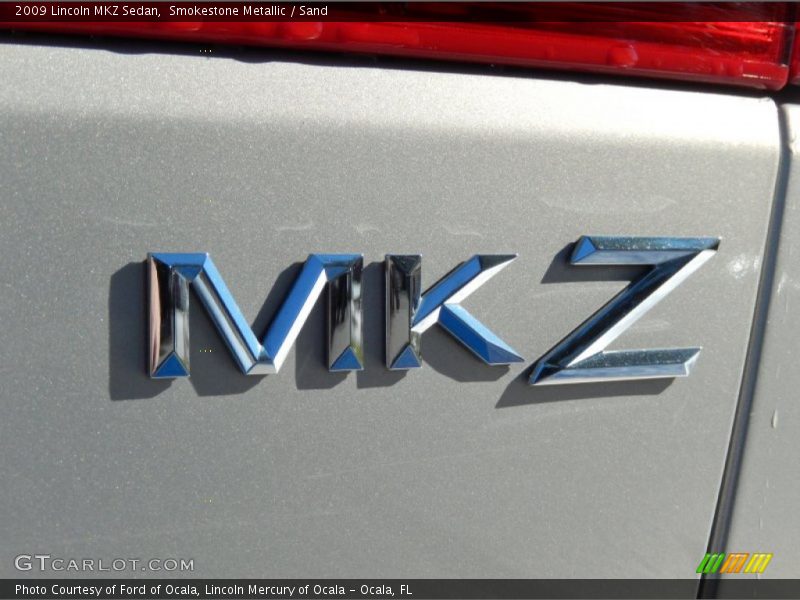 Smokestone Metallic / Sand 2009 Lincoln MKZ Sedan