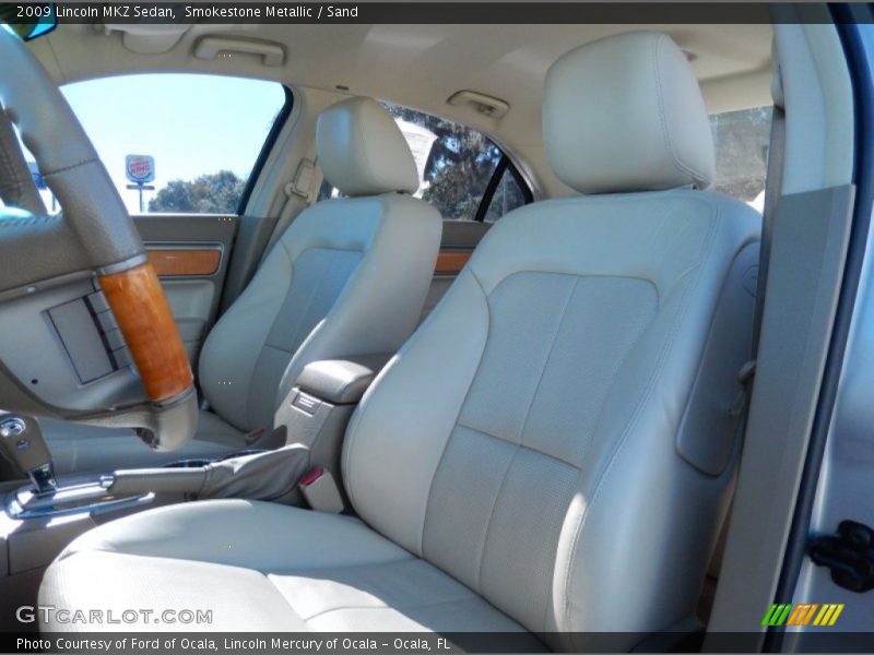 Smokestone Metallic / Sand 2009 Lincoln MKZ Sedan