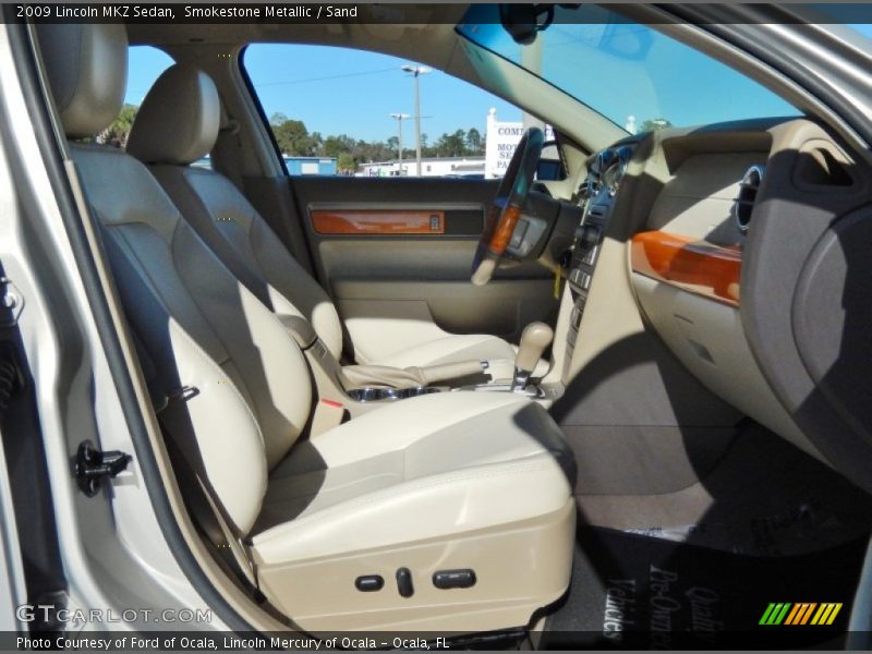 Smokestone Metallic / Sand 2009 Lincoln MKZ Sedan