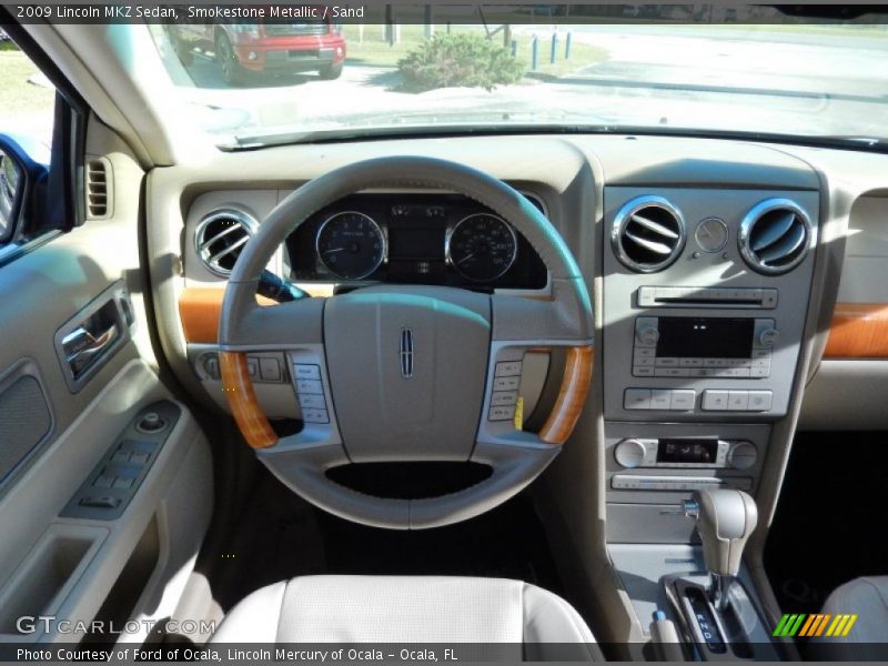 Smokestone Metallic / Sand 2009 Lincoln MKZ Sedan