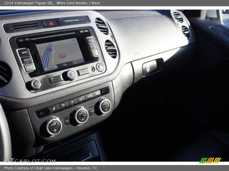 White Gold Metallic / Black 2014 Volkswagen Tiguan SEL