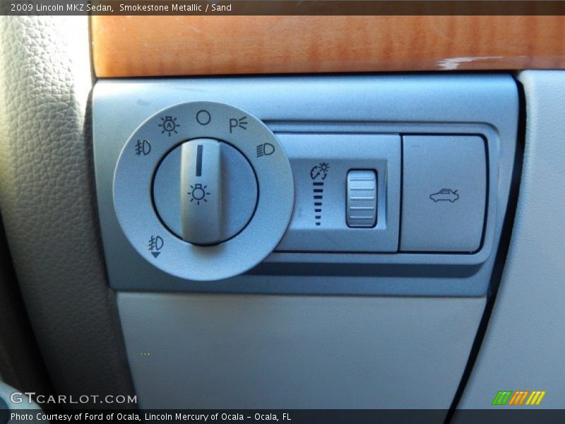 Smokestone Metallic / Sand 2009 Lincoln MKZ Sedan