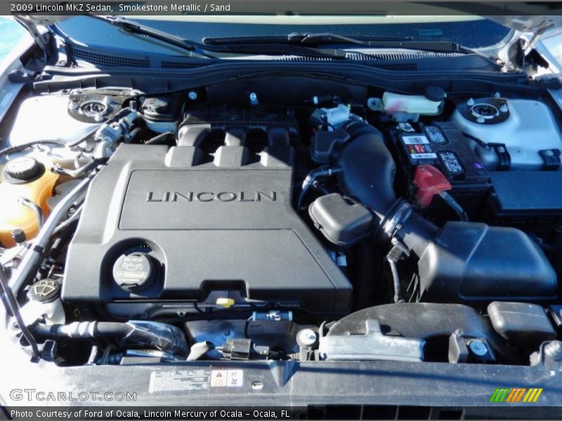 Smokestone Metallic / Sand 2009 Lincoln MKZ Sedan