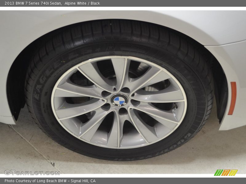 Alpine White / Black 2013 BMW 7 Series 740i Sedan