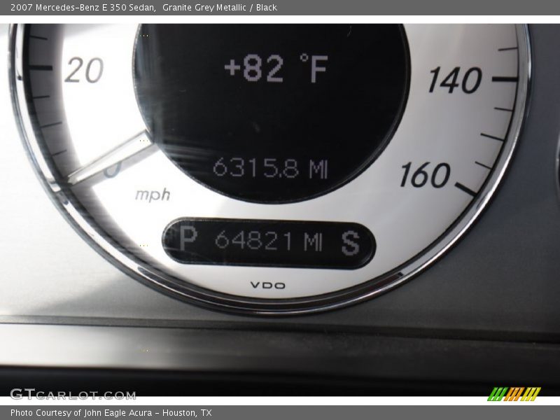 Granite Grey Metallic / Black 2007 Mercedes-Benz E 350 Sedan