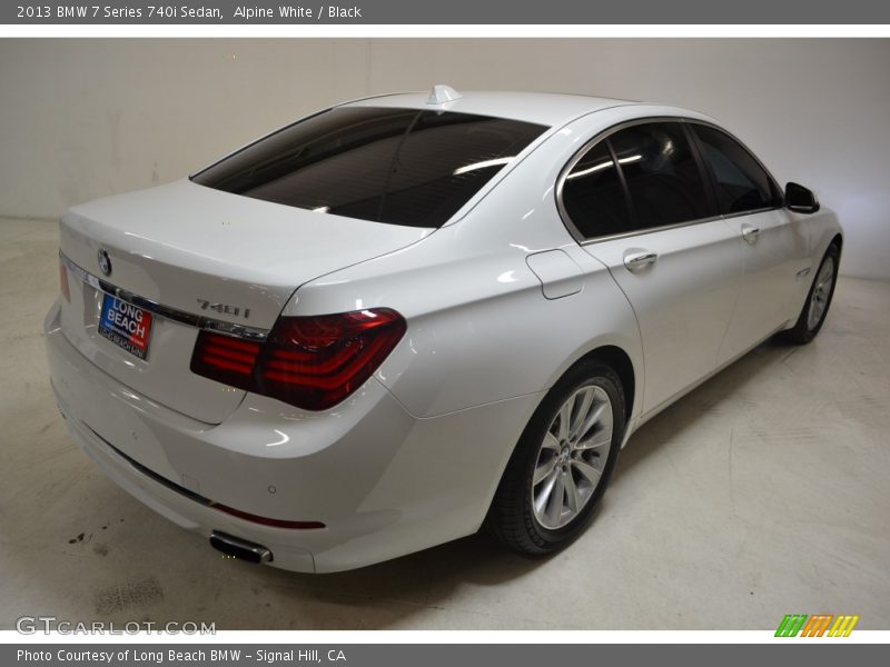 Alpine White / Black 2013 BMW 7 Series 740i Sedan
