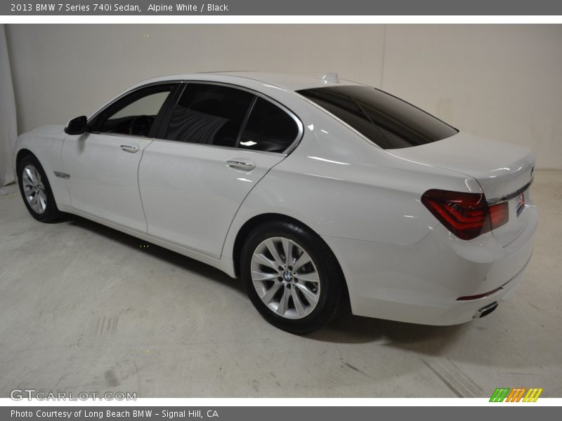 Alpine White / Black 2013 BMW 7 Series 740i Sedan