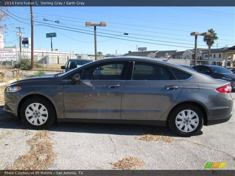Sterling Gray / Earth Gray 2014 Ford Fusion S