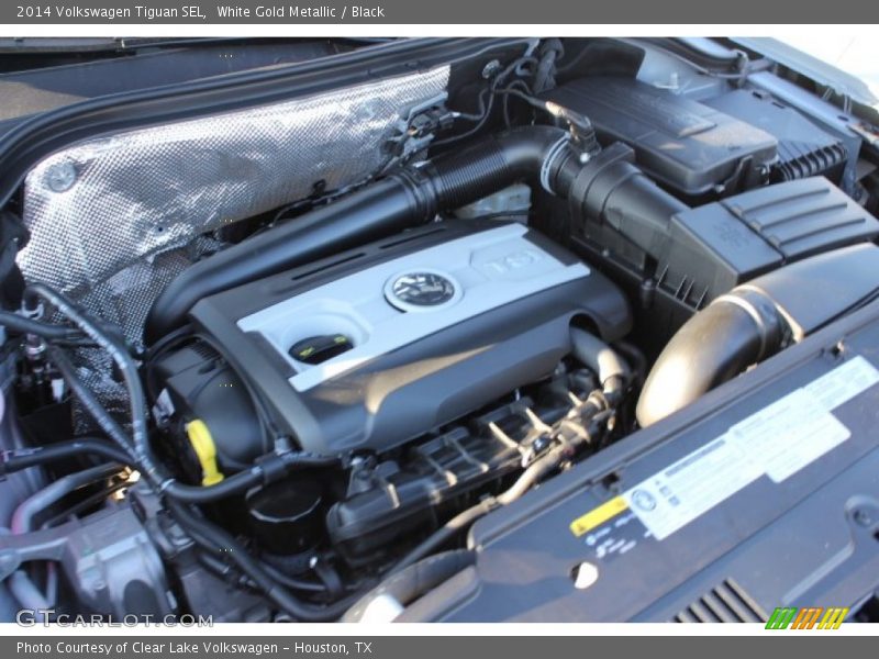 White Gold Metallic / Black 2014 Volkswagen Tiguan SEL