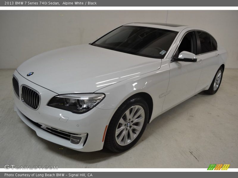 Alpine White / Black 2013 BMW 7 Series 740i Sedan