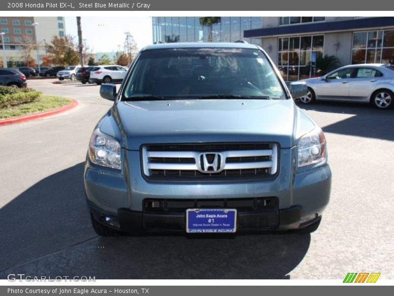 Steel Blue Metallic / Gray 2008 Honda Pilot EX-L