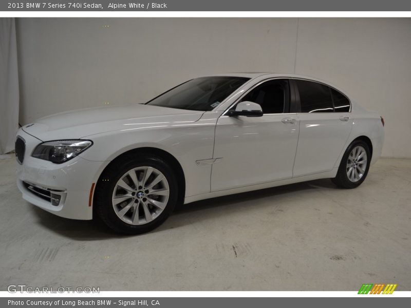 Alpine White / Black 2013 BMW 7 Series 740i Sedan