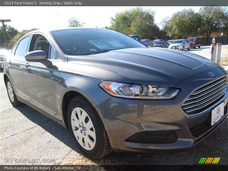 Sterling Gray / Earth Gray 2014 Ford Fusion S