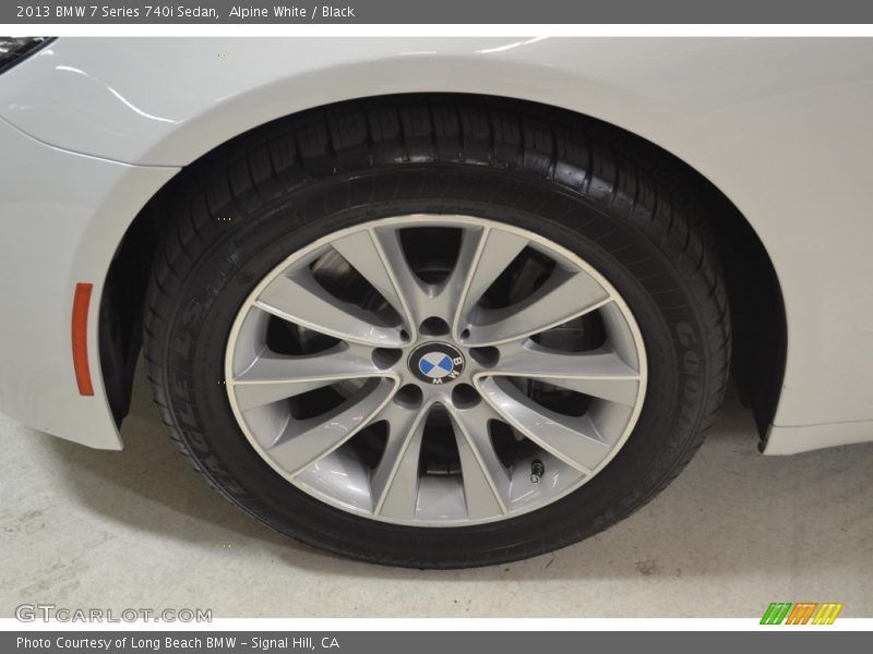 Alpine White / Black 2013 BMW 7 Series 740i Sedan