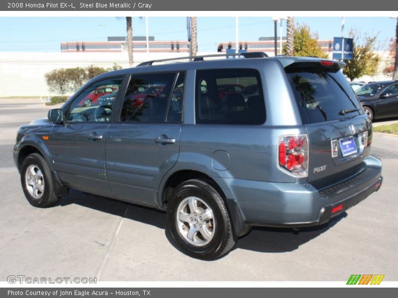 Steel Blue Metallic / Gray 2008 Honda Pilot EX-L