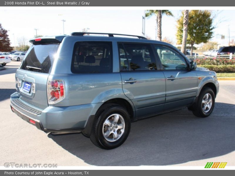 Steel Blue Metallic / Gray 2008 Honda Pilot EX-L
