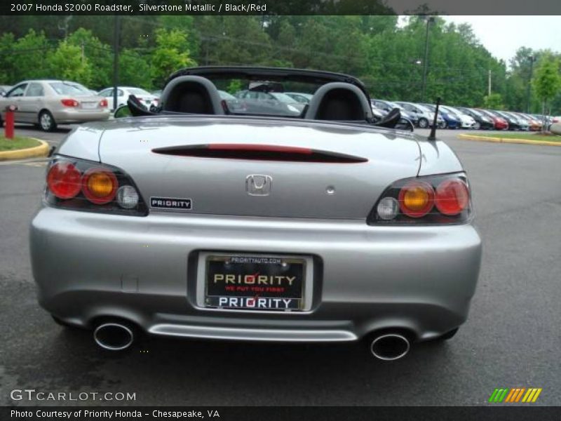 Silverstone Metallic / Black/Red 2007 Honda S2000 Roadster