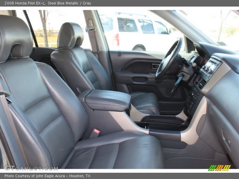 Steel Blue Metallic / Gray 2008 Honda Pilot EX-L