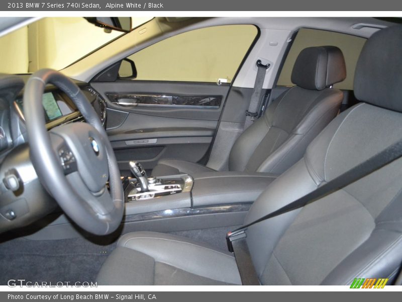 Alpine White / Black 2013 BMW 7 Series 740i Sedan