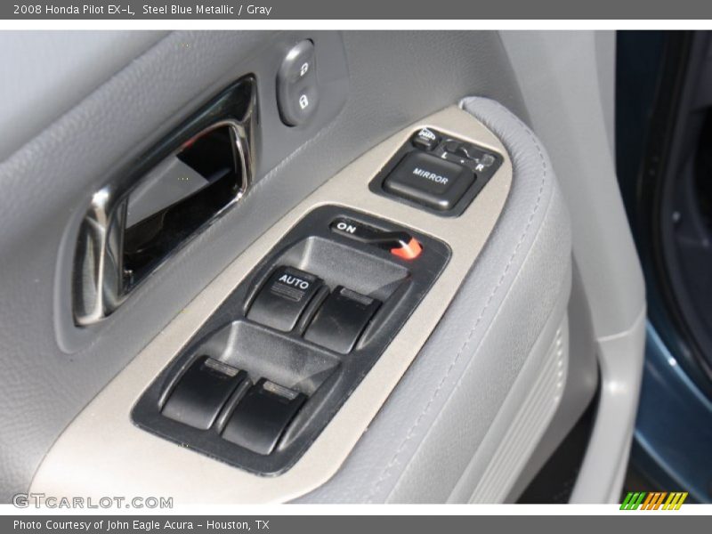 Steel Blue Metallic / Gray 2008 Honda Pilot EX-L