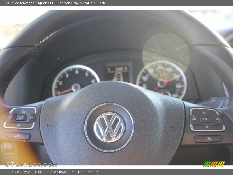 Pepper Gray Metallic / Black 2014 Volkswagen Tiguan SEL