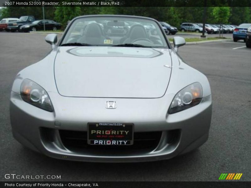 Silverstone Metallic / Black/Red 2007 Honda S2000 Roadster